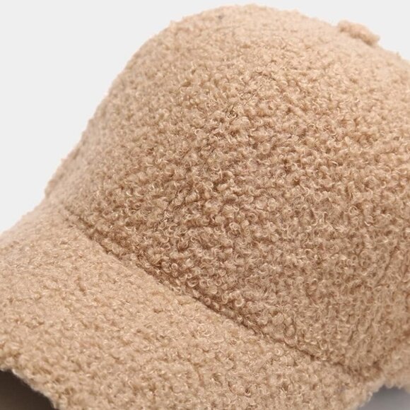 Women\'s A Coffee Winter Warm Classic Wool Adjustable Baseball Style Hat Cap main image 7